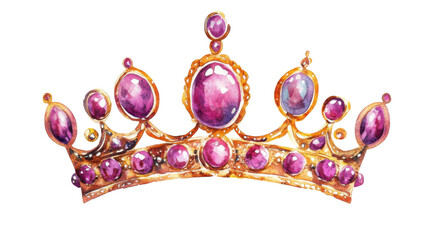 elegant crown on white background 