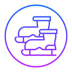 Ice Skate Vector Icons