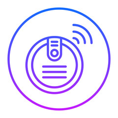 Smart Vecuum Cleaner Vector Icons