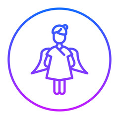 Easter Girl Vector Icons