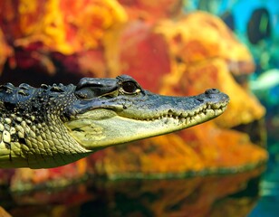 Close-up of a crocodile's head (1)