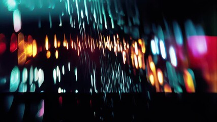 AI generated vibrant digital composition of cascading red and orange particles - Powered by Adobe