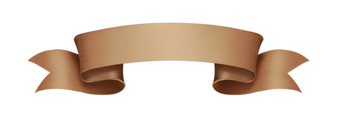 illustration simple ribbon for text brownish beige