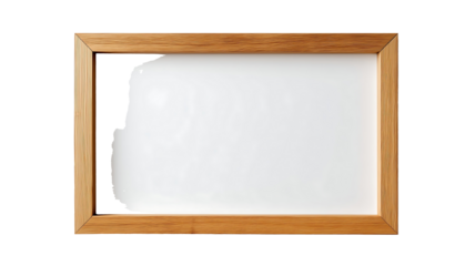 minimal timber wood picture frame clean lines product photography white background ultra high resolution
