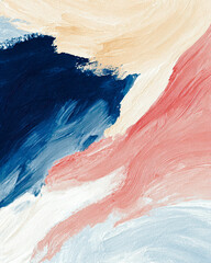 Emotional Waves of Color Expressing Tranquility and Movement in Abstract Art Design