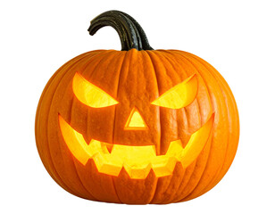 Obraz premium Halloween pumpkin lantern isolated on transparent background png