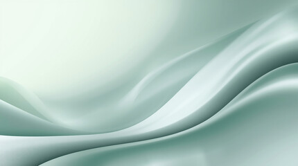 Obraz premium Elegant Green Fluid Flowing Abstract Background Texture: Modern Minimalistic Design Template for Interior and Web Decoration