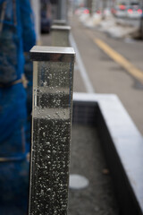 エクステリアの透明の柱