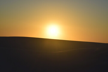 Por do Sol nas dunas dos Lencois Maranhenses 