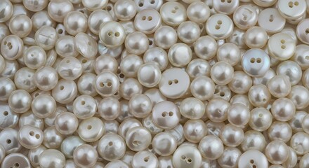 Elegant pearl buttons shimmer with classic beauty, perfect for timeless fashion and craft projects
