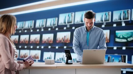 Quick Credit Card Transaction At The Counter - Powered by Adobe