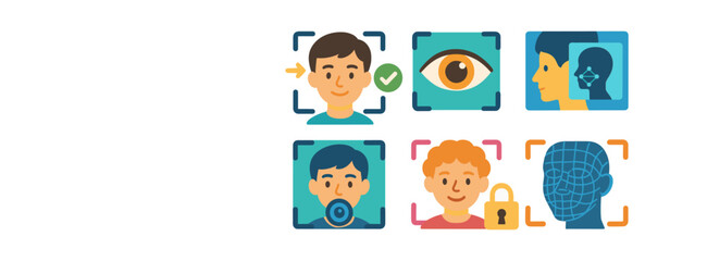 Delivery, technology flat icon set. drone, wi-fi, safety icons flat collection