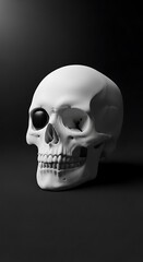 Fototapeta premium Detailed Studio Shot of a Realistic Skull.