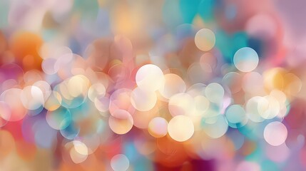 Abstract Colorful Bokeh Lights Background