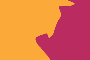 Abstract orange and magenta patterns merging