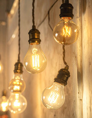 Christmas Ornaments on Tree in Warm Holiday Atmosphere