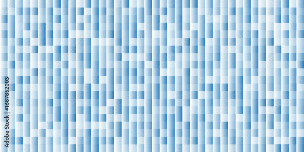 Poster blue monochrome pixel abstraction. geometric gradient greyscale texture. vector