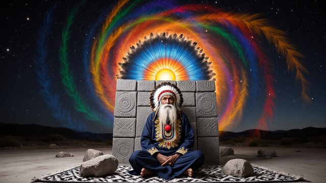 Cosmic Meditation in Desert Silence