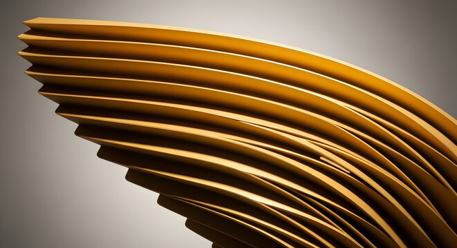 Abstract design pattern texture curve lines golden yellow art modern shape structure surface smooth flow wave elegant background decorative style concept