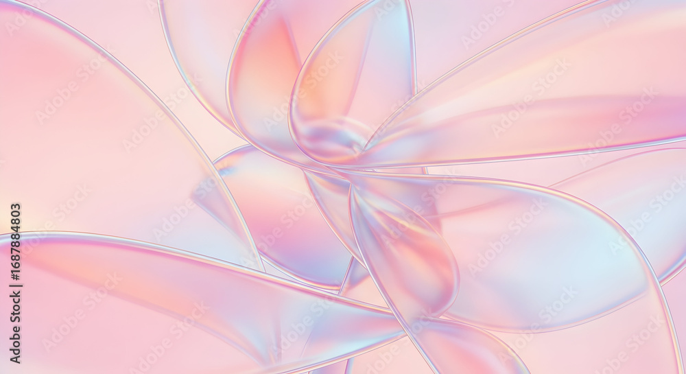 Aufkleber abstract background pastel iridescent holographic texture gradient light color design modern art pat