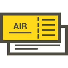 Air Ticket Illustration