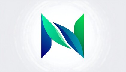 Abstract letter N logo design (1)