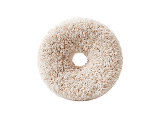 Beige polishing pad, circular, textured