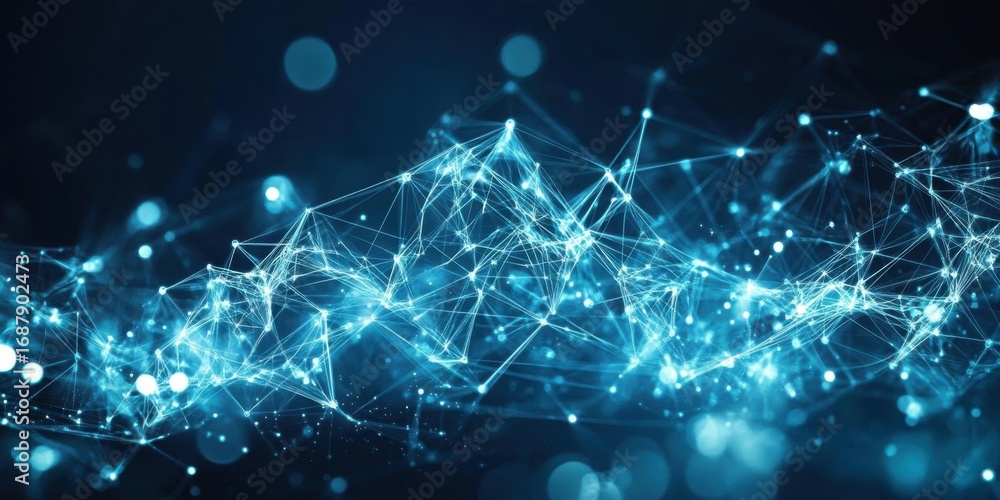 Aufkleber explore network connection with digital design and modern technology system