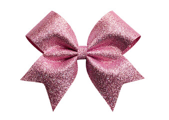 Large, sparkly pink bow