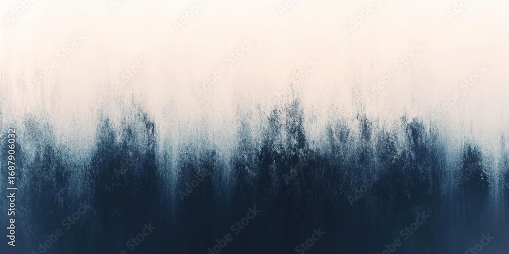 Poster abstract indigo gradient creates depth in minimal space, dreamy effect