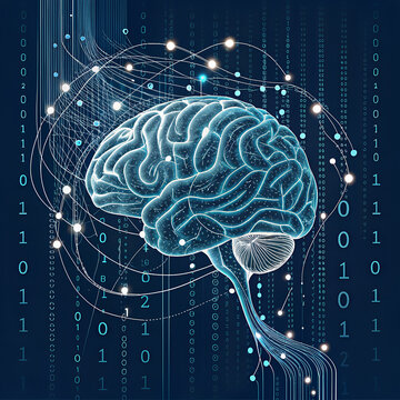 Digital brain with neural network and binary code connections