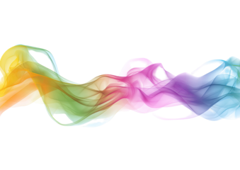 Abstract rainbow smoke design
