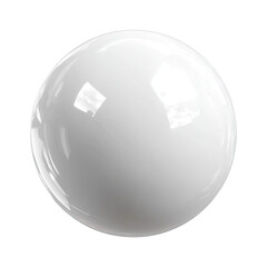 Perfect white sphere, glossy and smooth (1)