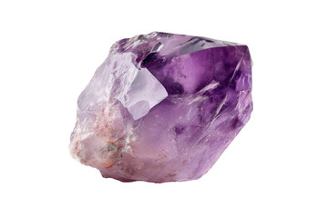 Fototapeta premium Purple amethyst crystal, faceted