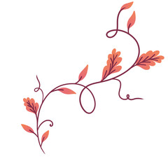 floral background with heart