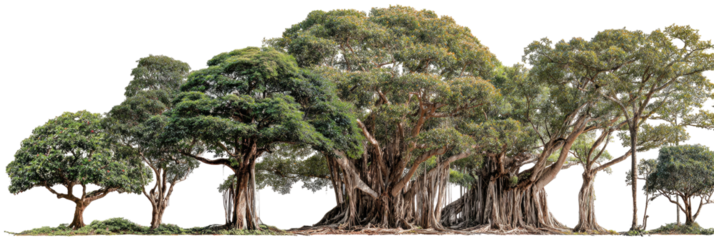 Lush canopy of ancient trees