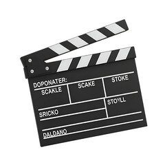 Obraz premium Create Stunning Videos with a Transparent Background Clapperboard