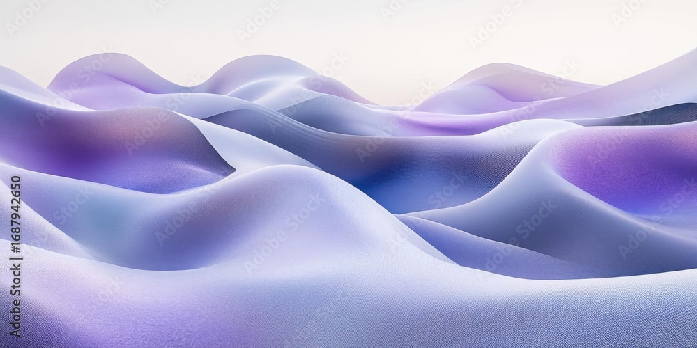 Poster abstract wave design with a serenity scene and visual harmony theme