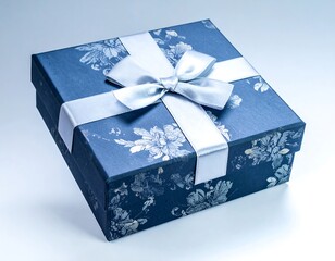 Elegant gift box with floral design