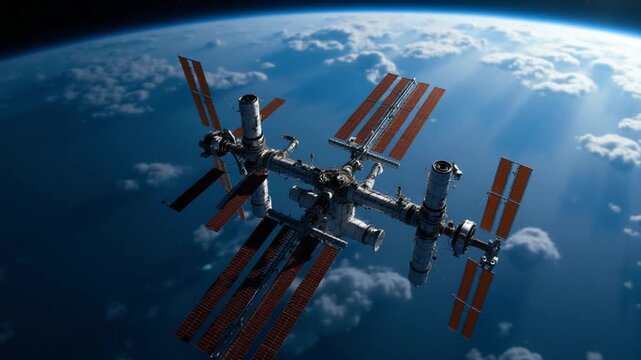 International Space Station in outer space