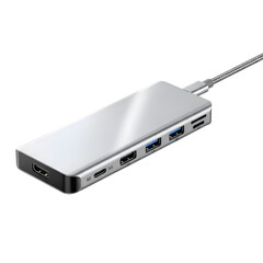 USB-C Hub: Connects Devices with Transparent Background