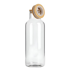 Glass Jar with Bamboo Lid:  A Stylish Storage Solution for the Home, Kitchen, and pantry, easily.
