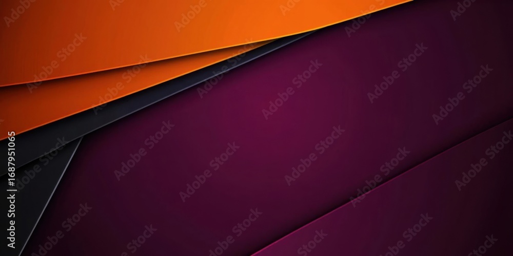 Poster create abstract geometry with colorful layers and dynamic contrast in modern style
