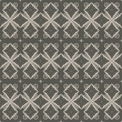 A seamless geometric floral pattern for retro vintage wallpaper, textile, and fabric design with a damask-style texture