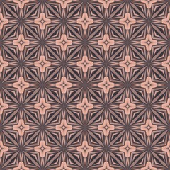 Colorful retro geometric seamless pattern  with a decorative vintage fabric style