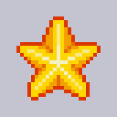 Fototapeta premium star in pixel art style