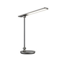 Sleek Modern Desk Lamp Illuminates Workspace Efficiently with Adjustable Brightness, Perfect for Home Office Setup, Featuring a Transparent Background.