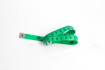 clothes measuring tool isolated on white background