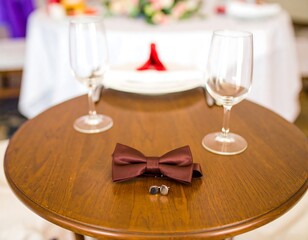 Elegant wedding table detail