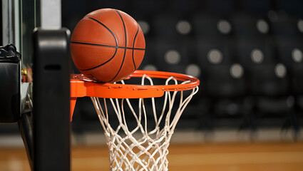 The Thrill of Basketball: Ball in the Hoop.